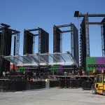 Příprava koncertu Rolling Stones