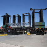 Příprava koncertu Rolling Stones