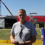 Příprava koncertu Rolling Stones