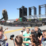 Příprava koncertu Rolling Stones