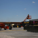 Příprava koncertu Rolling Stones