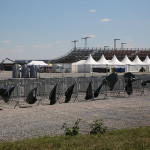 Příprava koncertu Rolling Stones